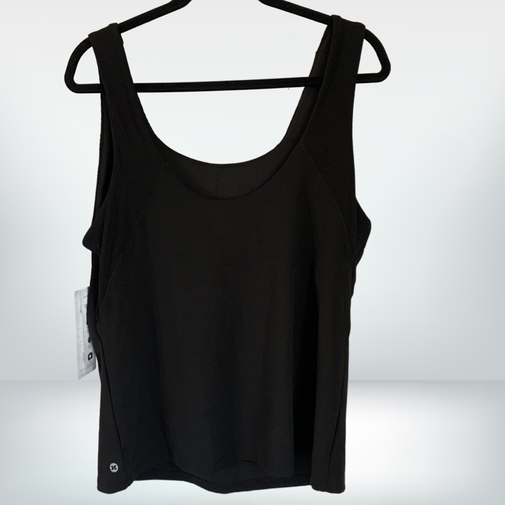NWT RBX Black Workout Stretchy Activewear Tank Top, size XL